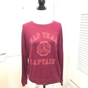 Nap Team Captain maroon sweatshirt